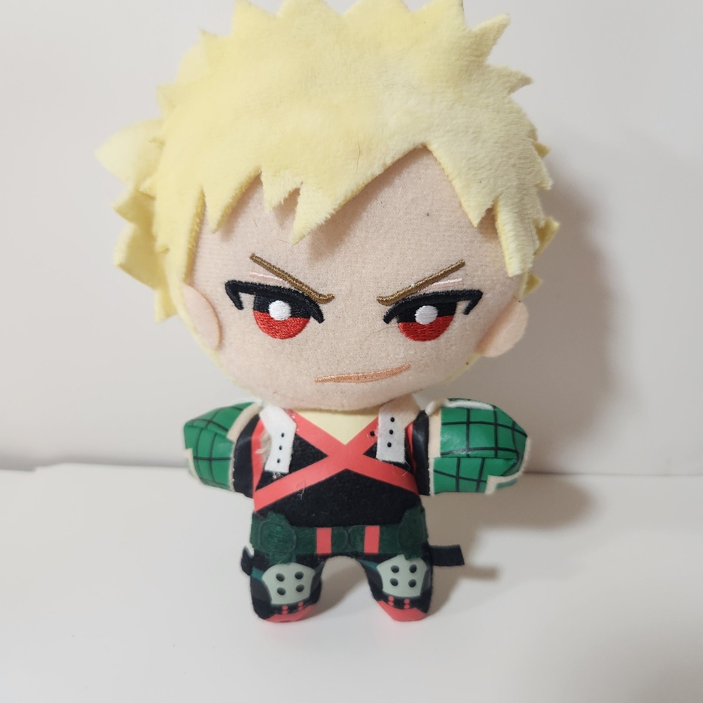 My Hero Academia Katsuki Bakugo Plush Keychain Anime Hero Costume 6 Inch